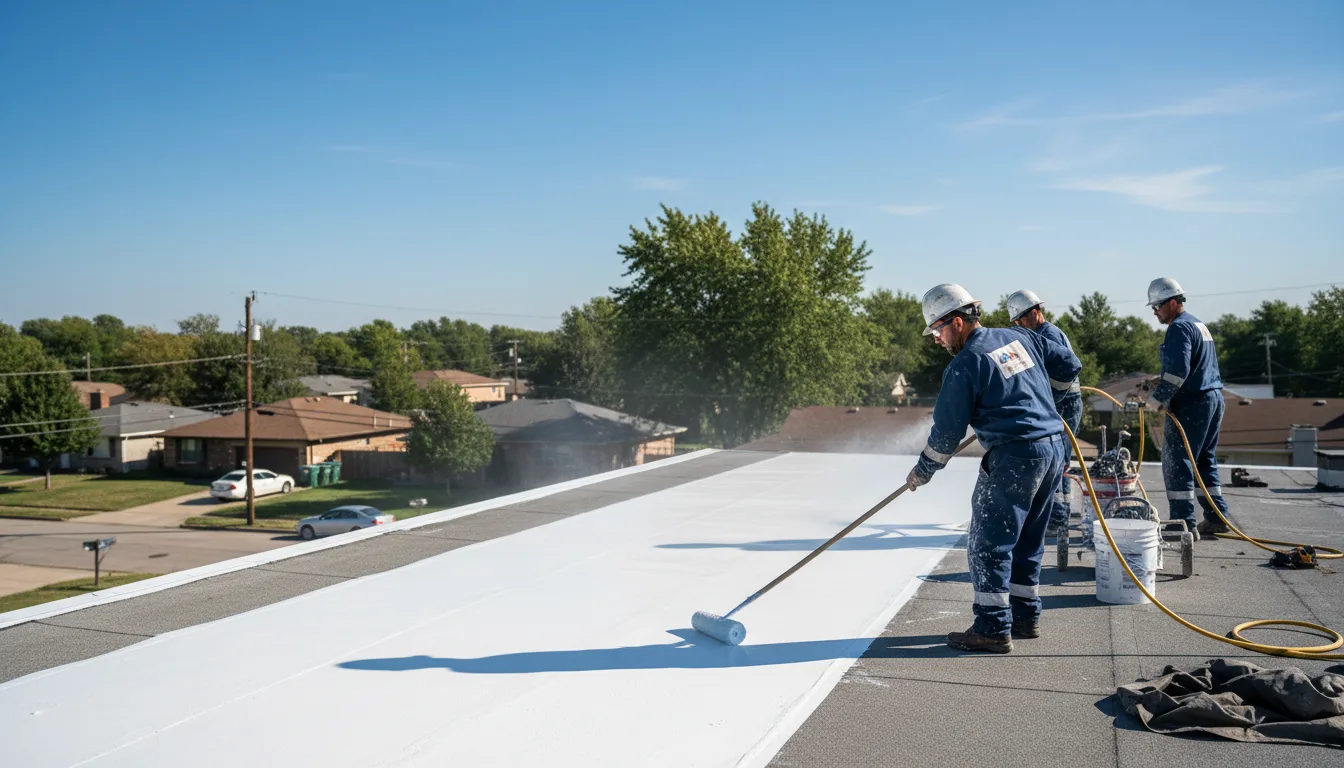 Commercial roof coating in Barnesville, OH near me